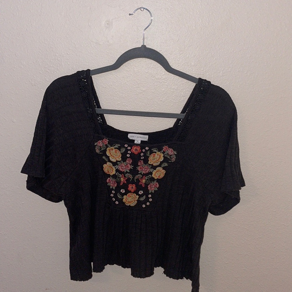 Coco + Jaimeson buckle blouse